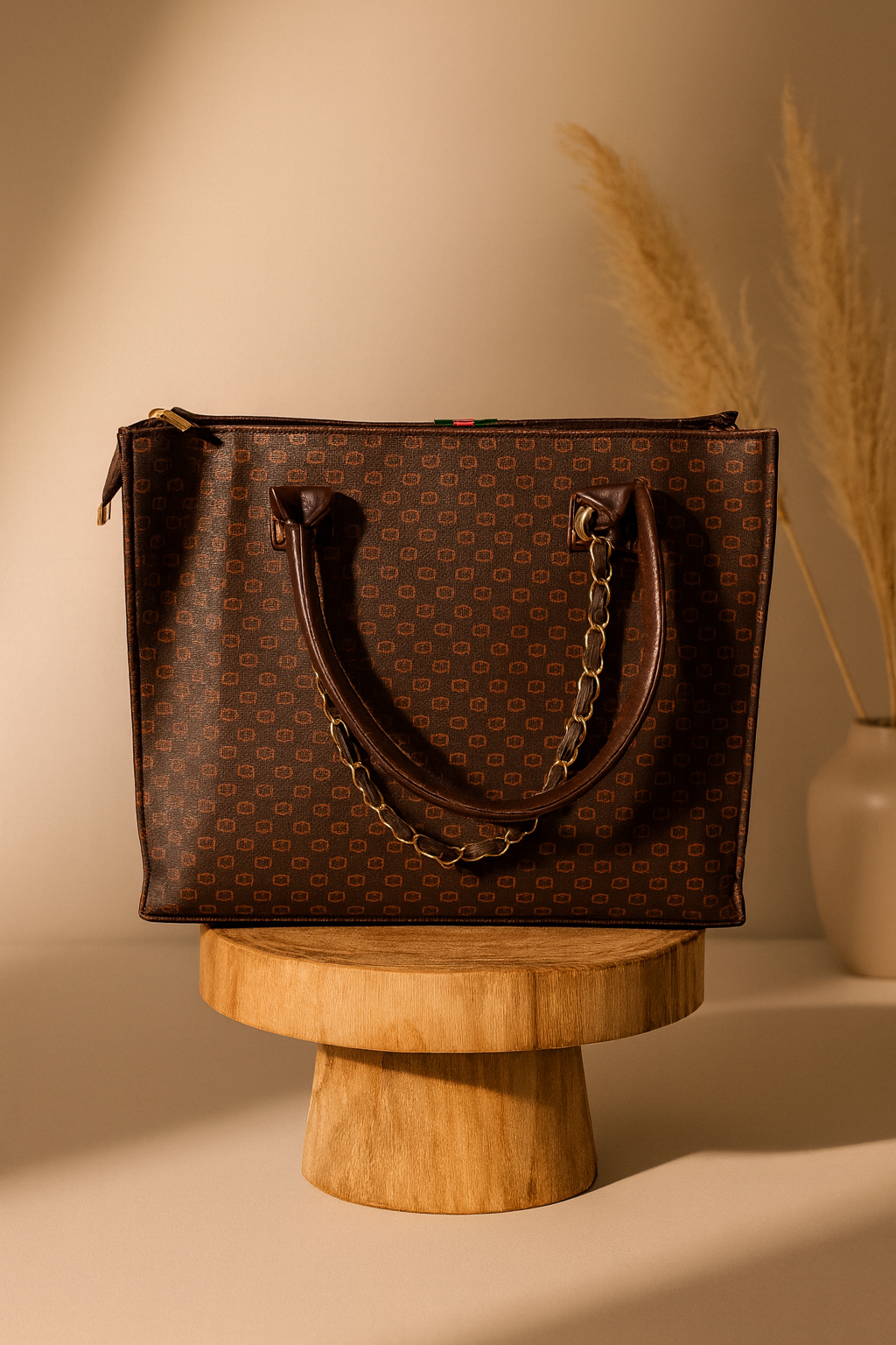 GG Heritage Chain Tote – Classic Monogram Edition