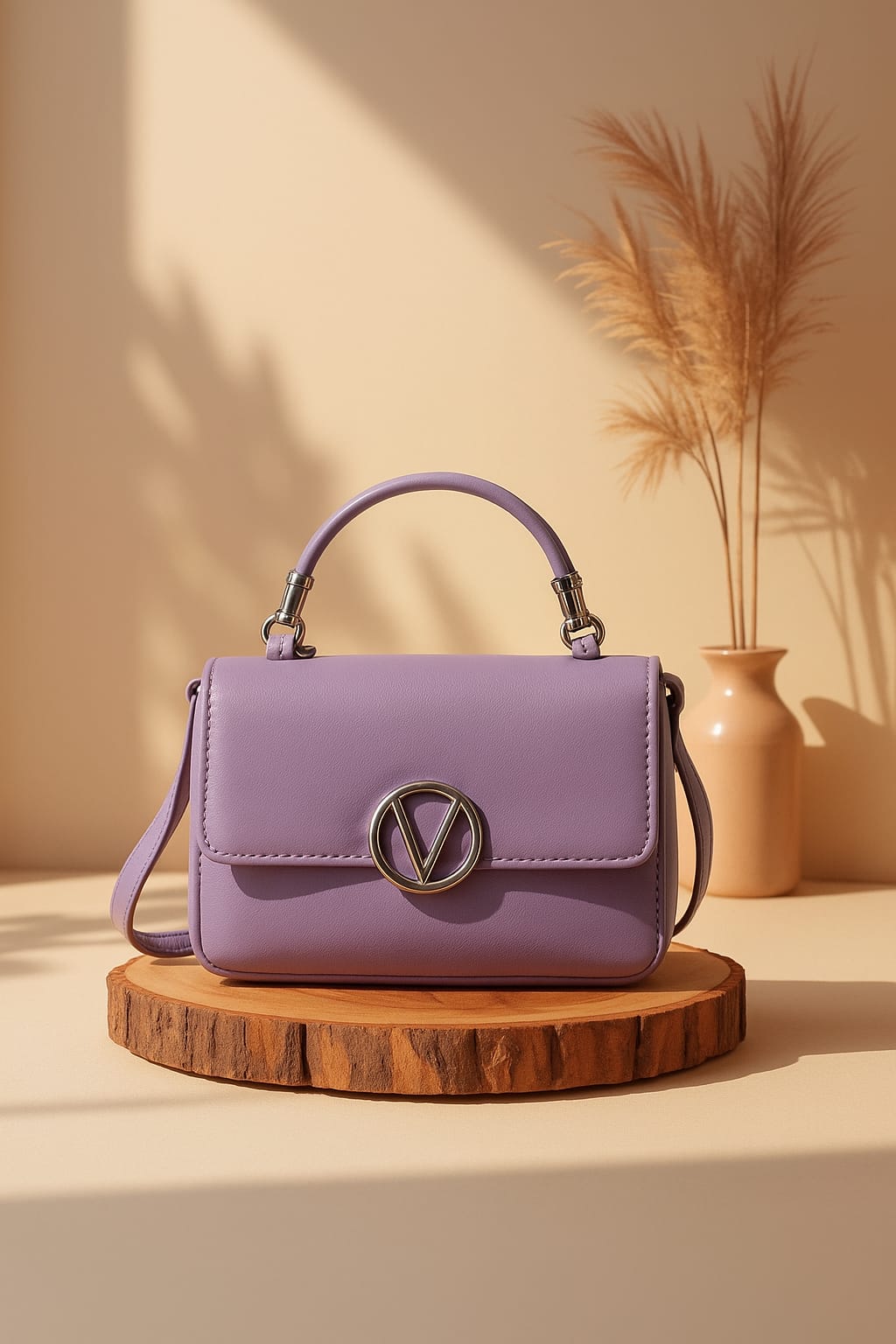 Lavender Luxe Convertible Top-Handle Bag
