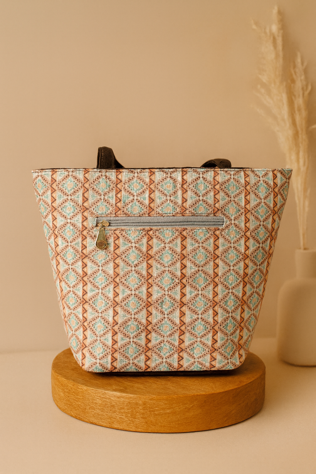 Ikkat Luxe Tote Set – 5-in-1 Modern Heritage Edition