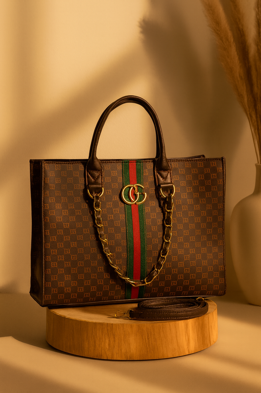 GG Heritage Chain Tote – Classic Monogram Edition