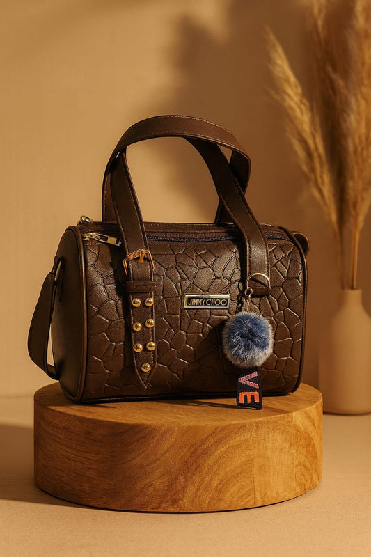 Jimmy Choo Midnight Textured Satchel – Limited Edition